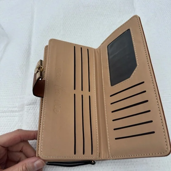 VAGABOND GOODS Vegan leather lightweight wallet. Cute cutouts. - Picture 3 of 4